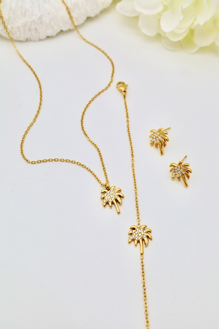 Wholesaler J'AIME GEMME - NECKLACE, BRACELET, AND EARRINGS SET