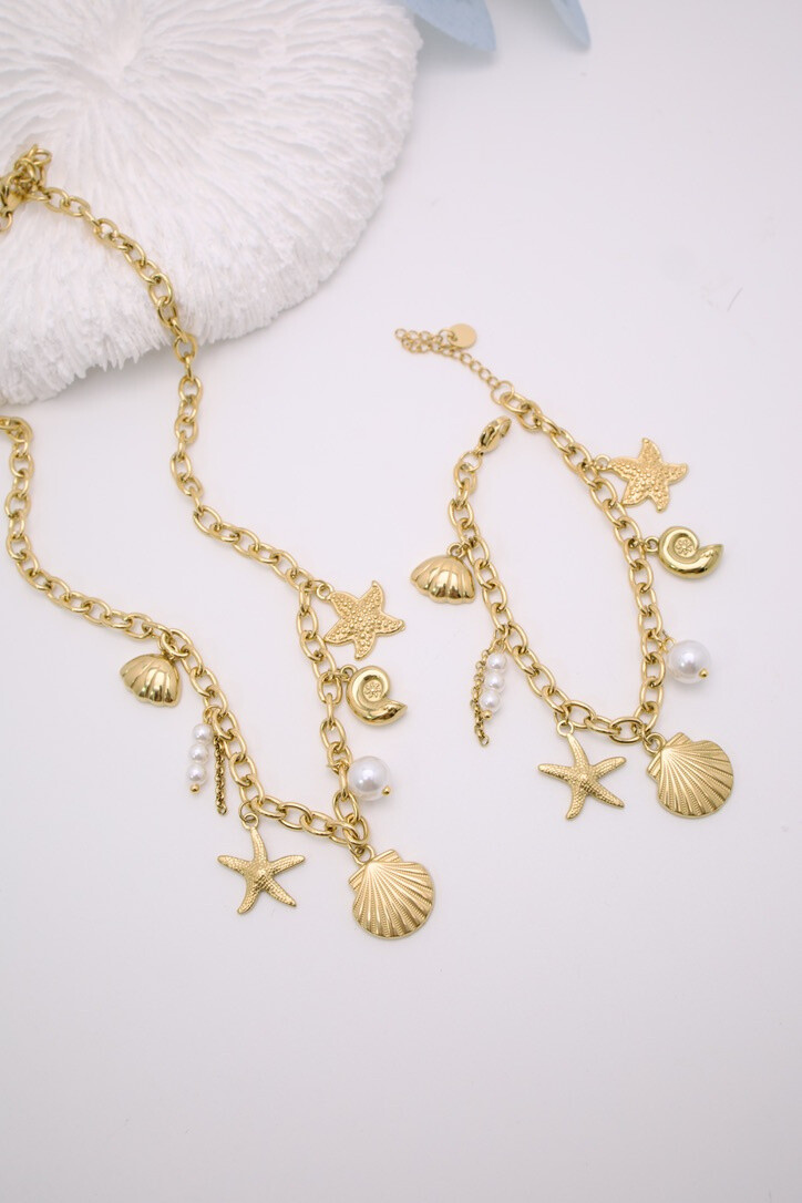 Grossiste J'AIME GEMME - ENSEMBLE DE COLLIER ET BRACELET