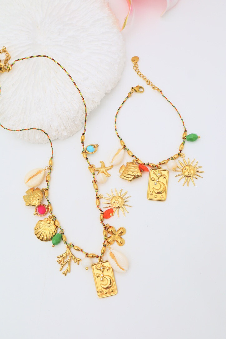 Grossiste J'AIME GEMME - ENSEMBLE DE COLLIER ET BRACELET