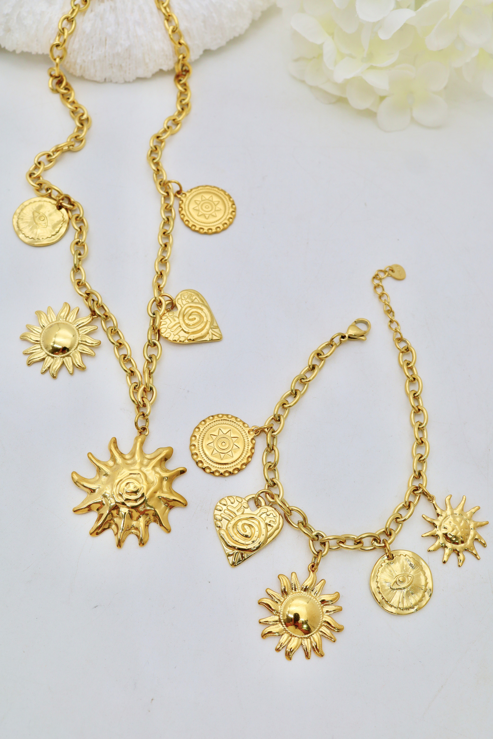 Grossiste J'AIME GEMME - ENSEMBLE DE COLLIER ET BRACELET