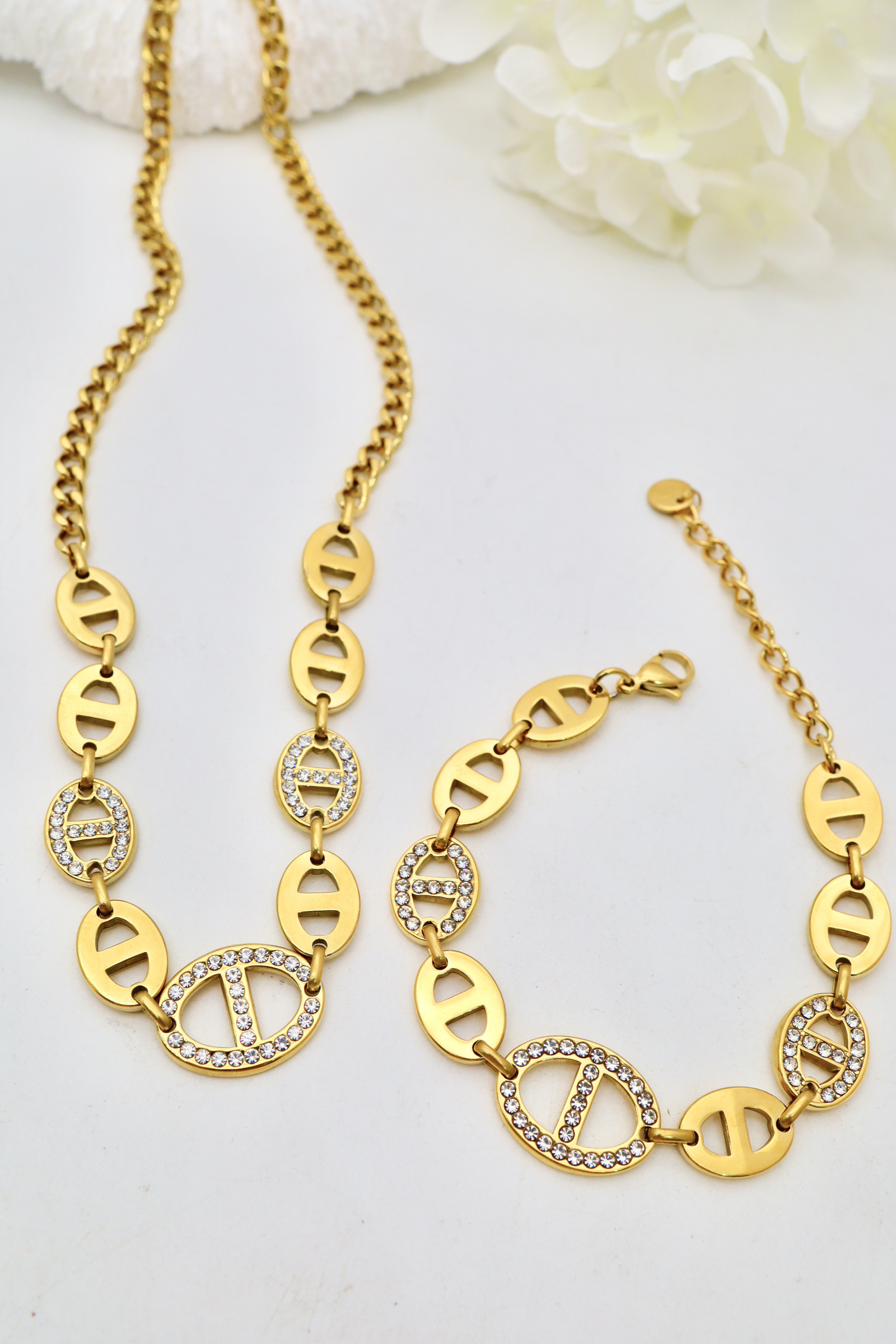 Grossiste J'AIME GEMME - ENSEMBLE DE COLLIER ET BRACELET