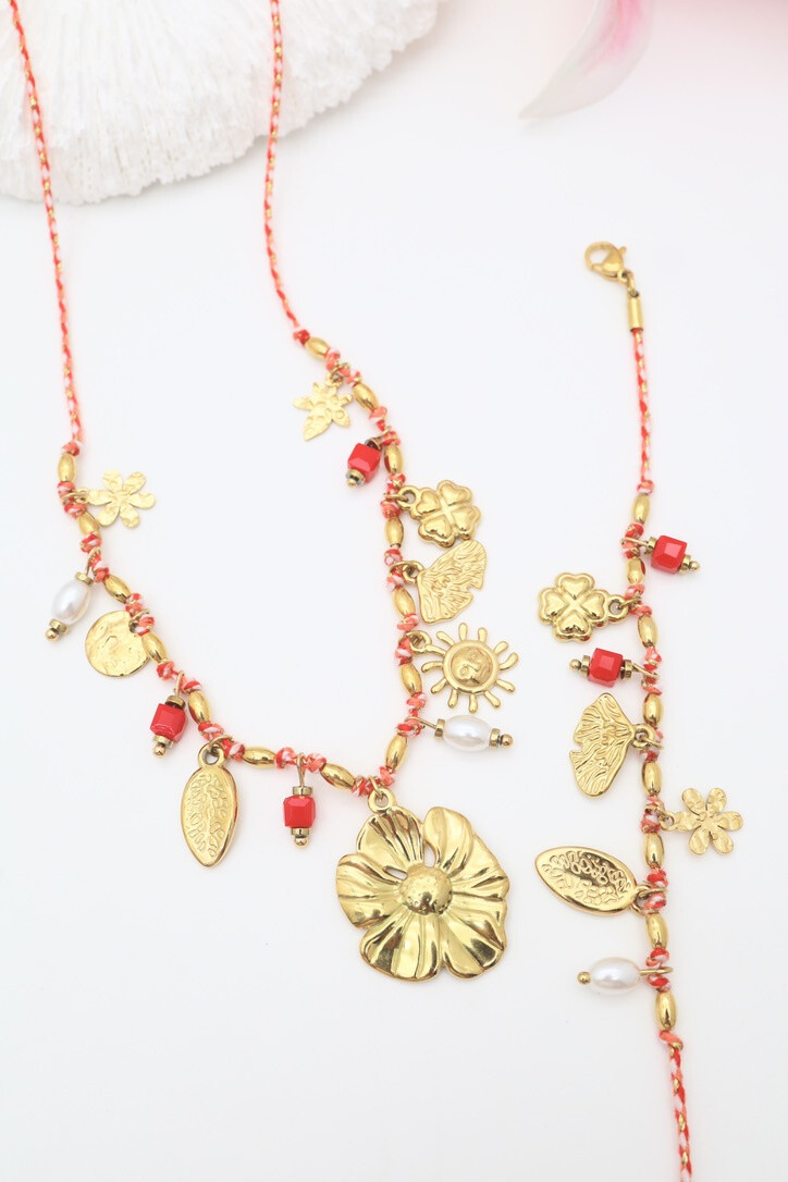 Grossiste J'AIME GEMME - ENSEMBLE DE COLLIER ET BRACELET