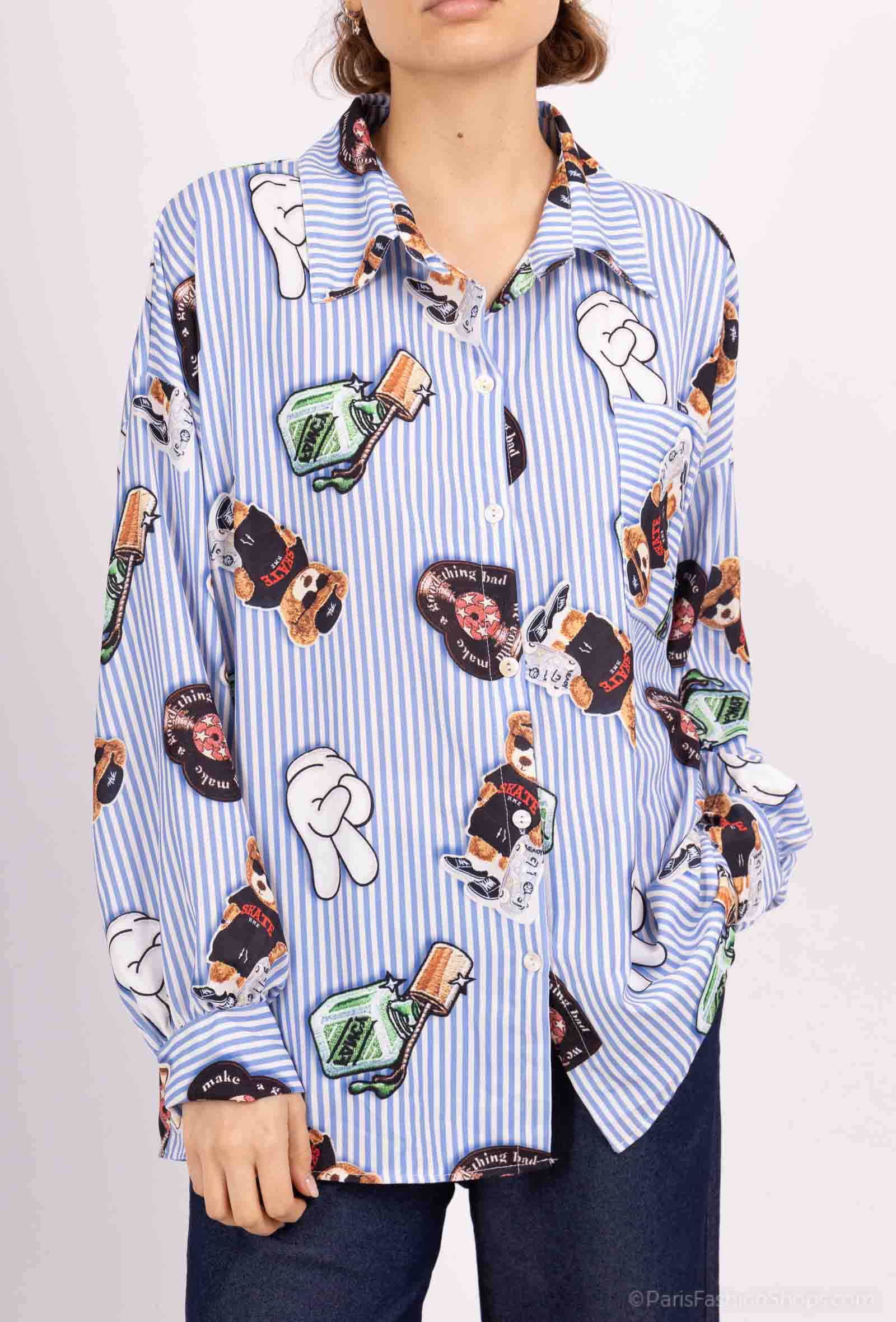 Wholesaler J&D Fashion - Printed scratch shirt