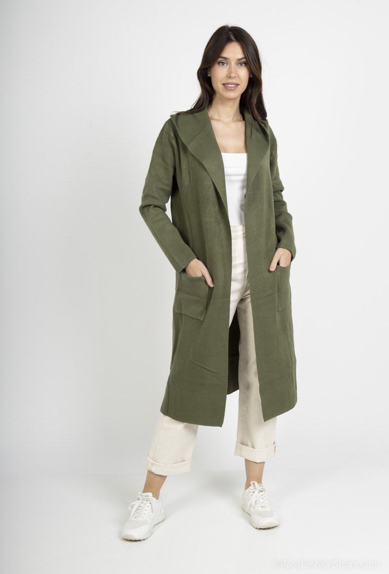 Wholesaler J&D Fashion - long vest with hood