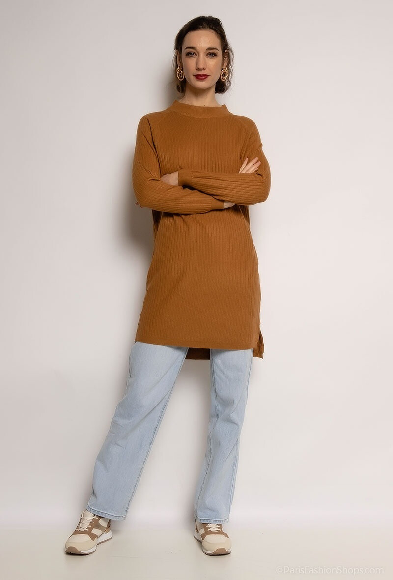 Wholesaler J&D Fashion - Ribbed sweater dress