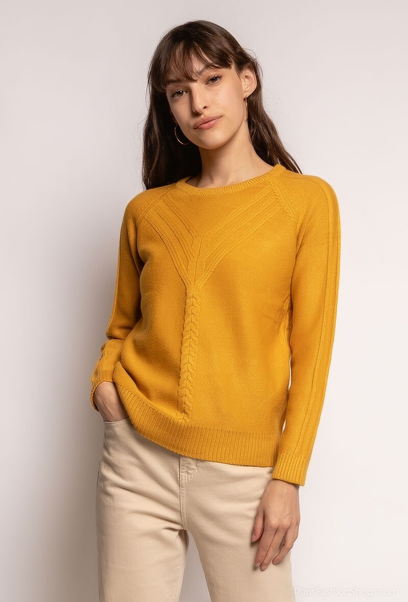 Wholesaler J&D Fashion - Texturized cable knit jumper