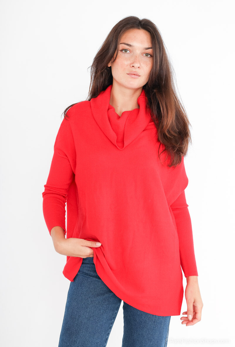 Wholesaler J&D Fashion - SWEATER with roller collar