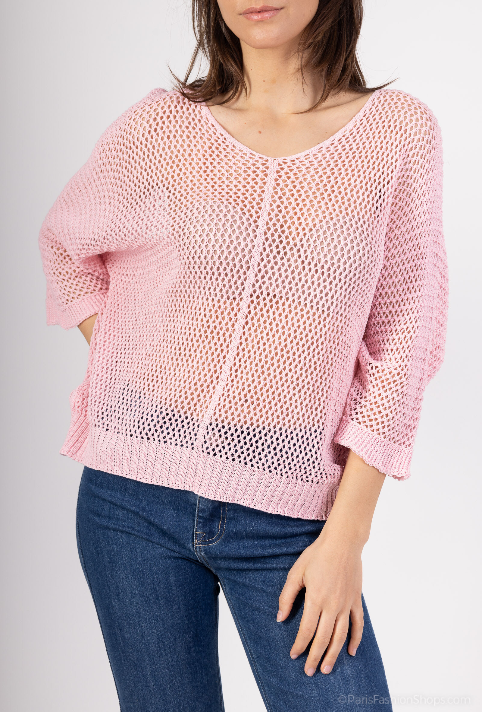 Wholesaler J&D Fashion - Transparent V -neck
