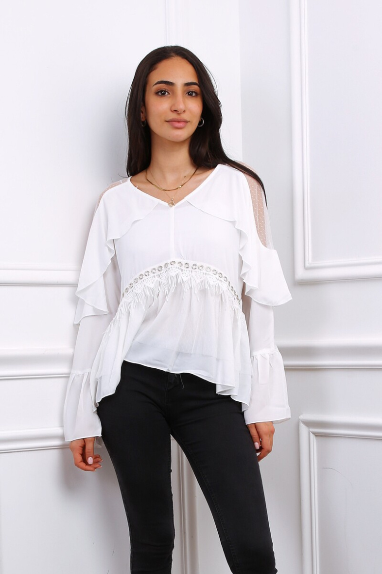 Großhändler J&H Fashion - Rüschenbluse