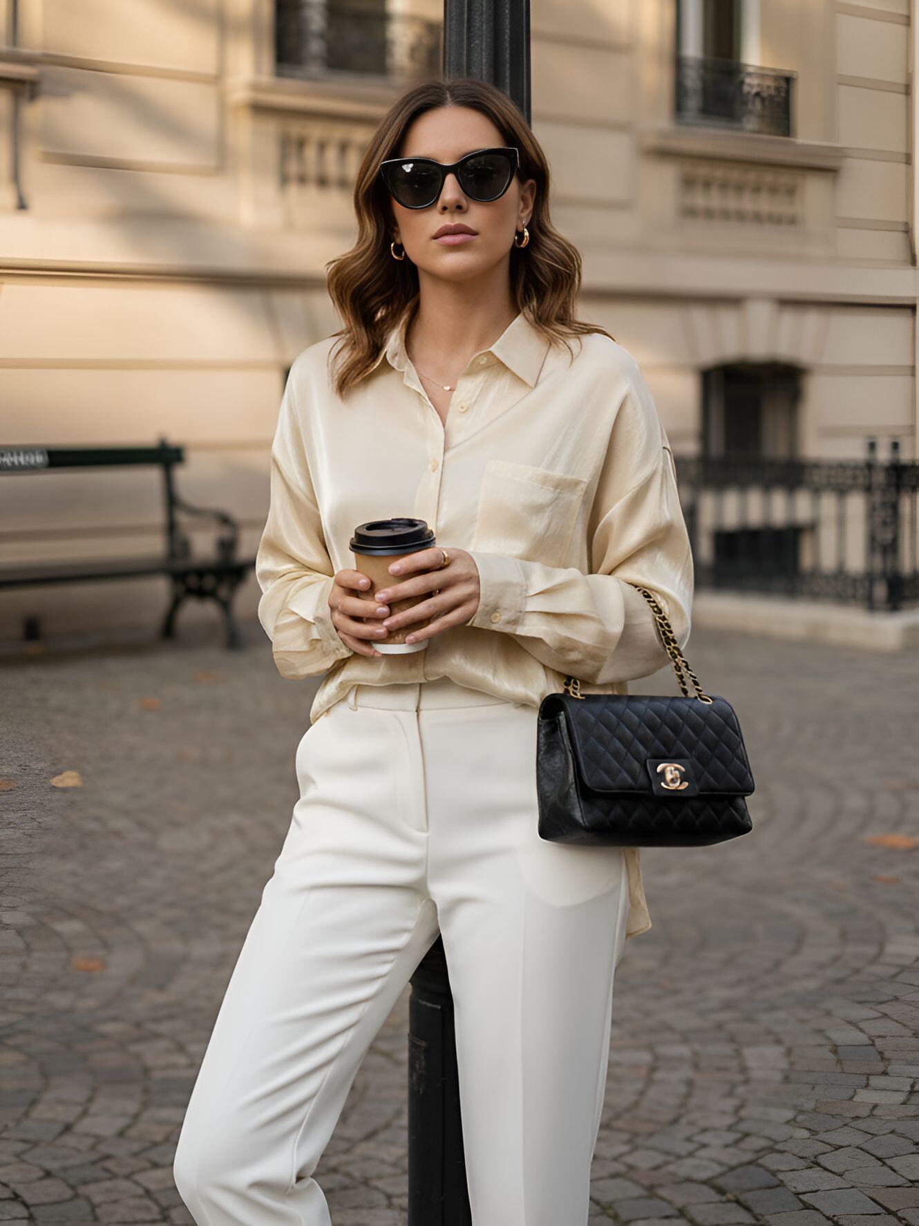 Mayorista J&H Fashion - Camisa de seda con acabado satinado, con un corte fluido y un bolsillo en el pecho discreto.
