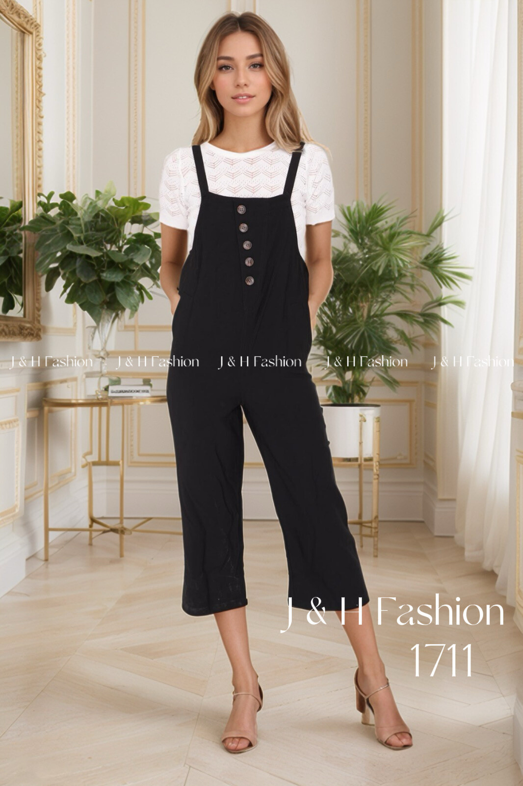 Grossista J&H Fashion - Tuta con bottoni