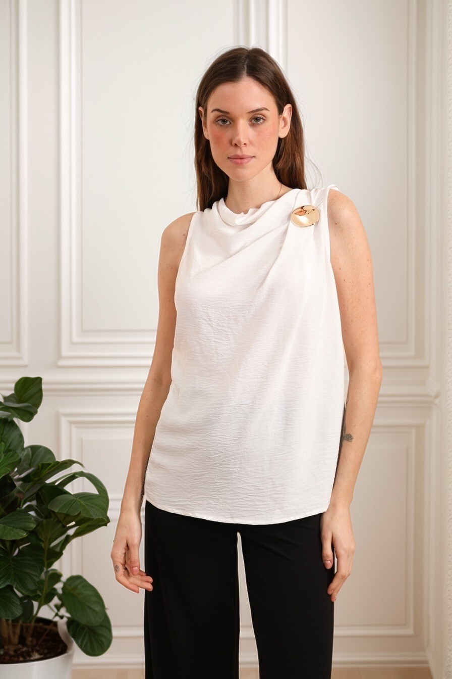 Großhändler J&H Fashion - Wäsche -Tanktop mit Lenkrad, Stickerei Goldene Blumen Erleichterung