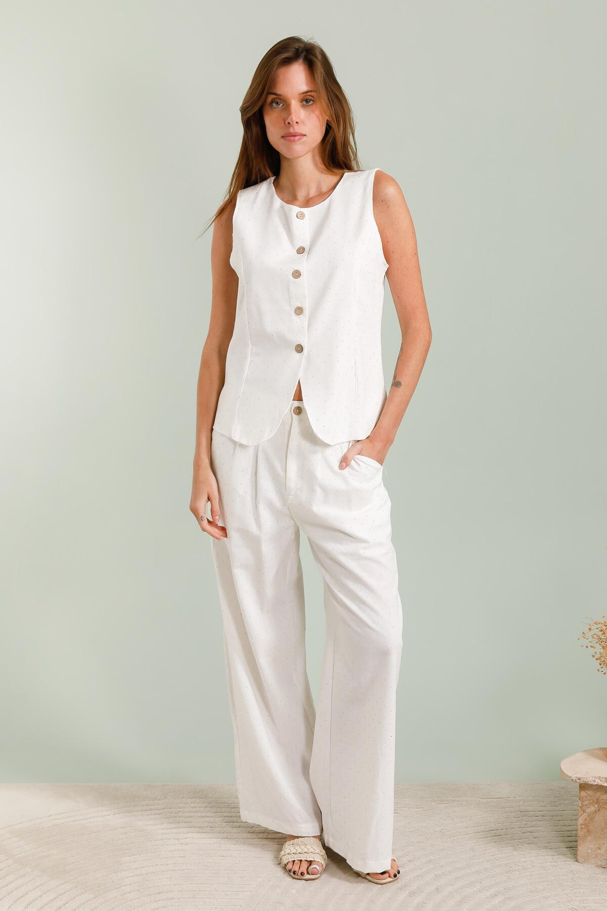 Grossista J&H Fashion - Studio di lino fluido e pantaloni di lino