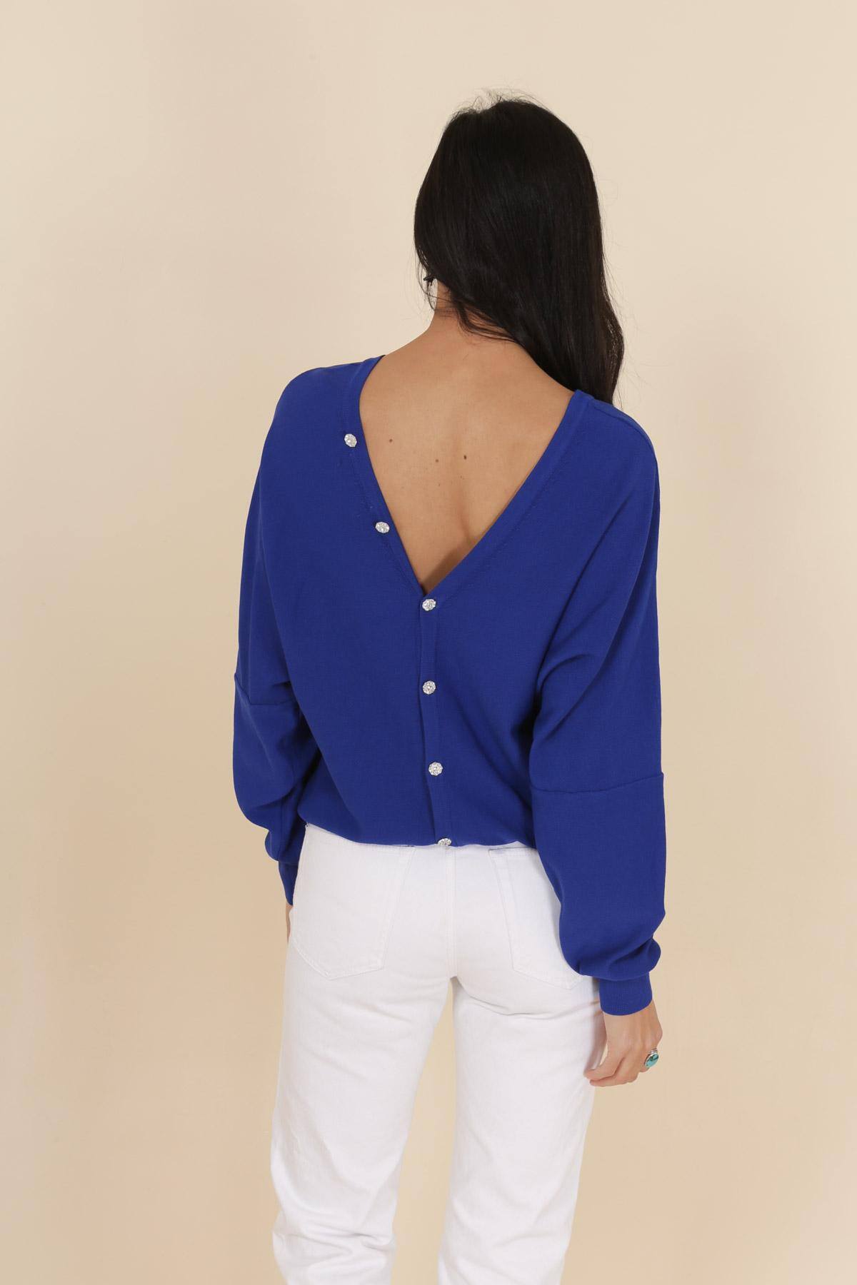 Wholesaler J&H Fashion - Buttoned Vest/Sweater, This can be worn on both sides as a sweater or as a vest.
