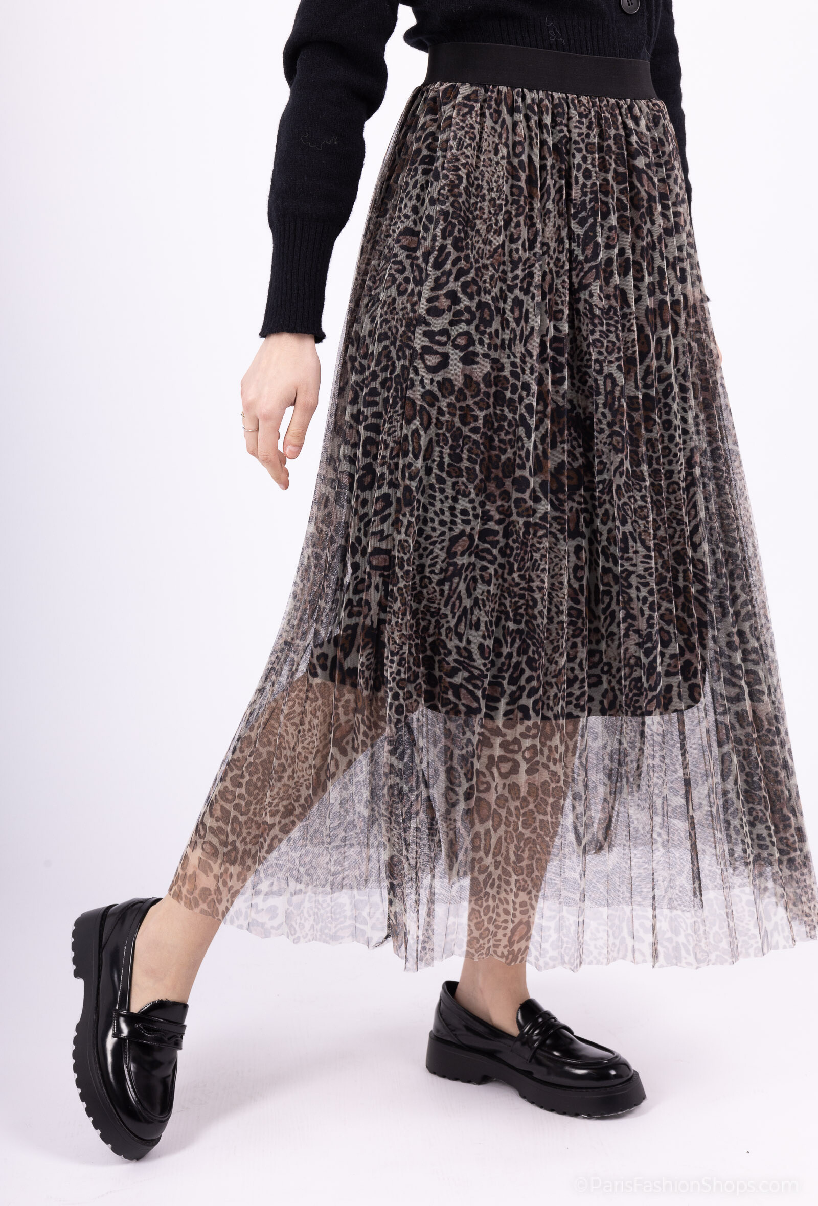 Grossista J&H Fashion - Gonna di tulle di alluvione fluido lungo