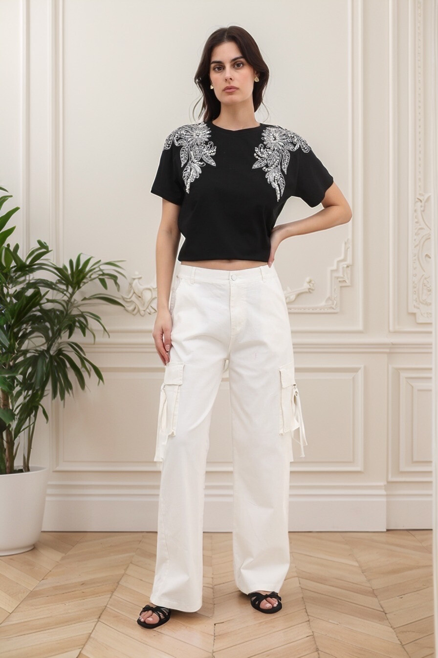 Grossista J&H Fashion - Pantaloni cargo in cotone taglio dritto