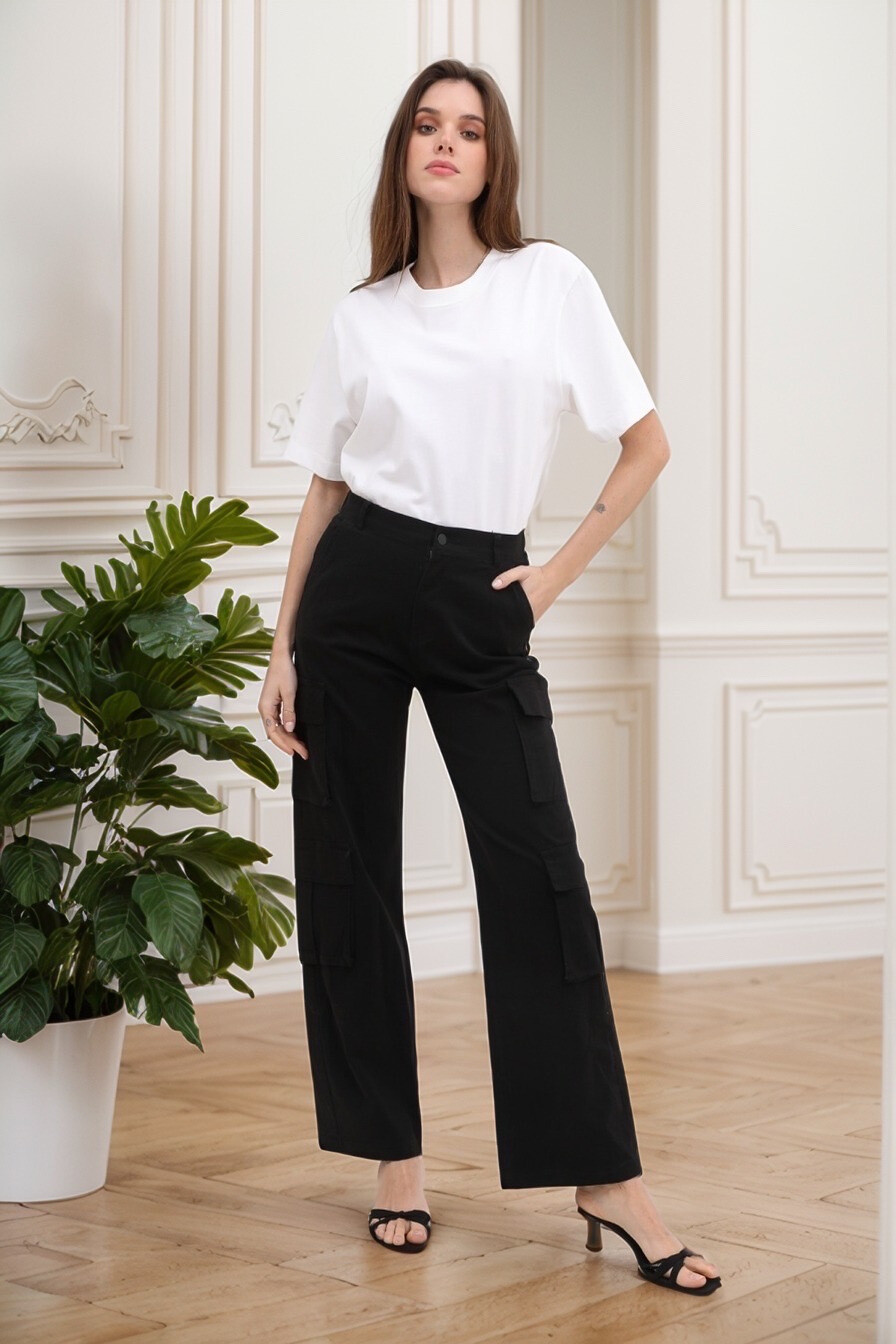 Grossista J&H Fashion - Pantaloni cargo in cotone taglio dritto