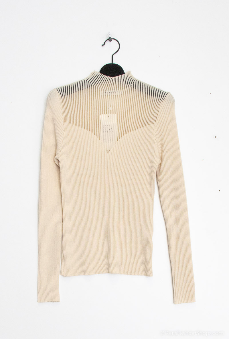 Großhändler J&H Fashion - Gerippte Pullover mit transparenten Details