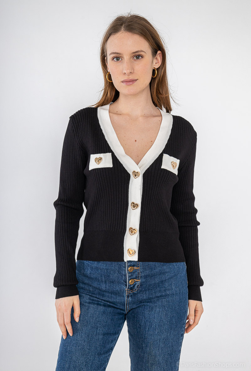 Grossista J&H Fashion - Gilet/maglione con bottone