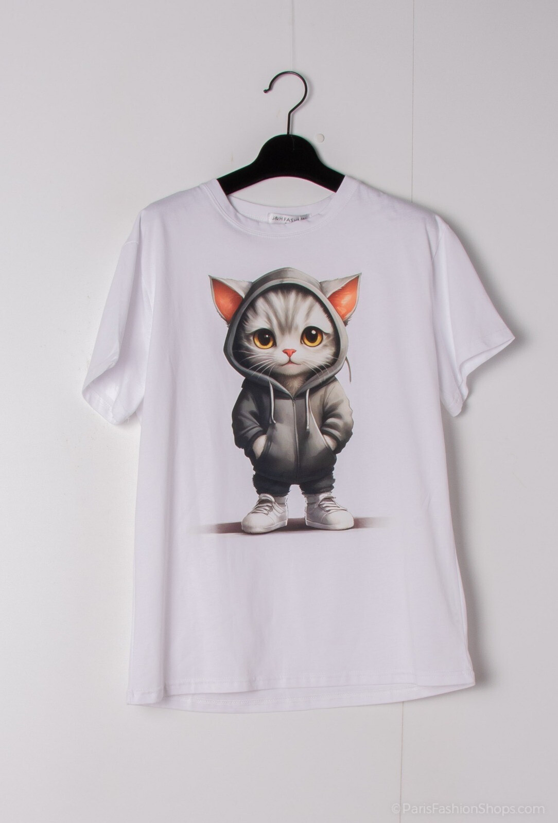 Grossista J&H Fashion - Trendy per gatti stampato a maglietta di grandi dimensioni