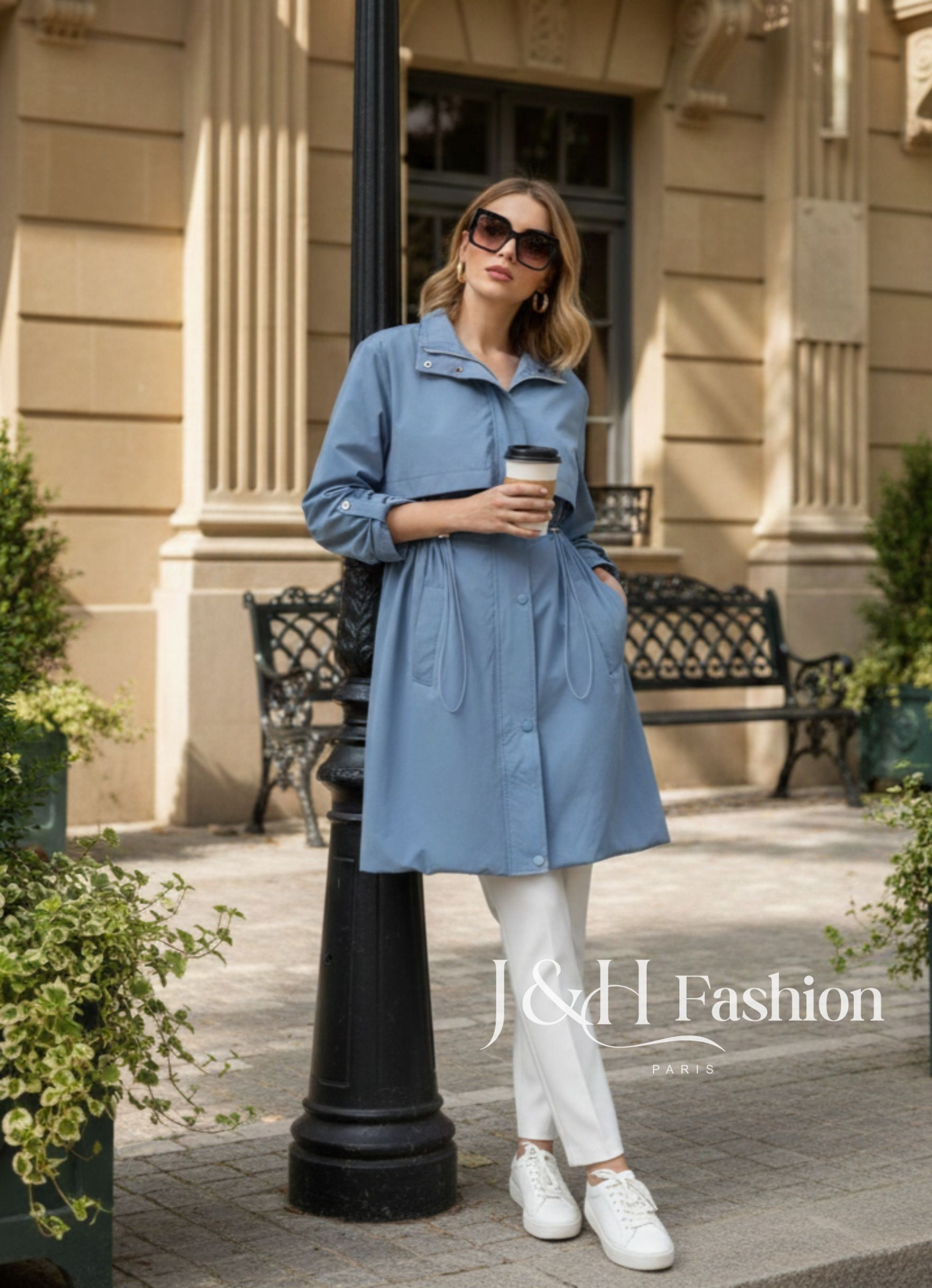 Wholesaler J&H Fashion - Mid-length waterproof jacket
