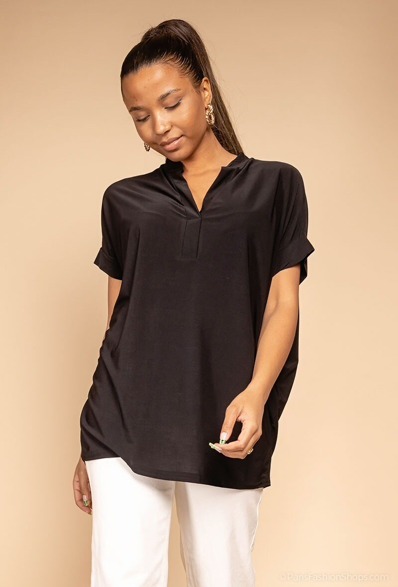 Grossiste J&L Style - Blouse à encolure en v