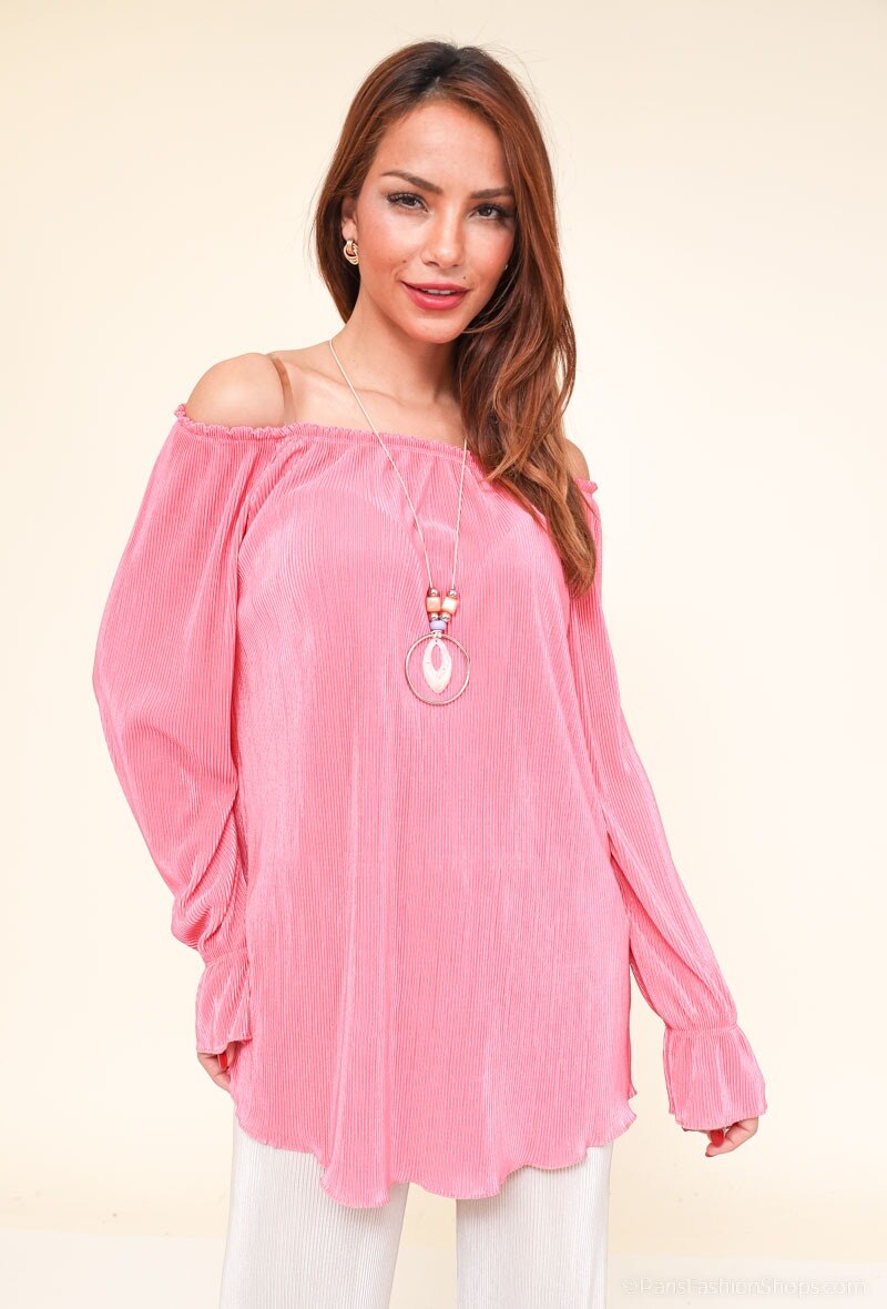 Wholesaler J&L Style - Blouse with necklace