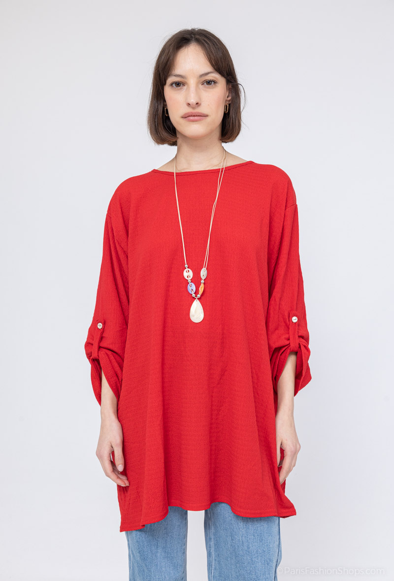 Wholesaler J&L Style - Blouse with necklace
