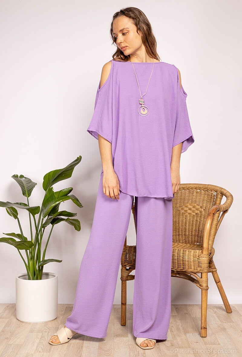 Wholesaler J&L Style - Blouse and necklace