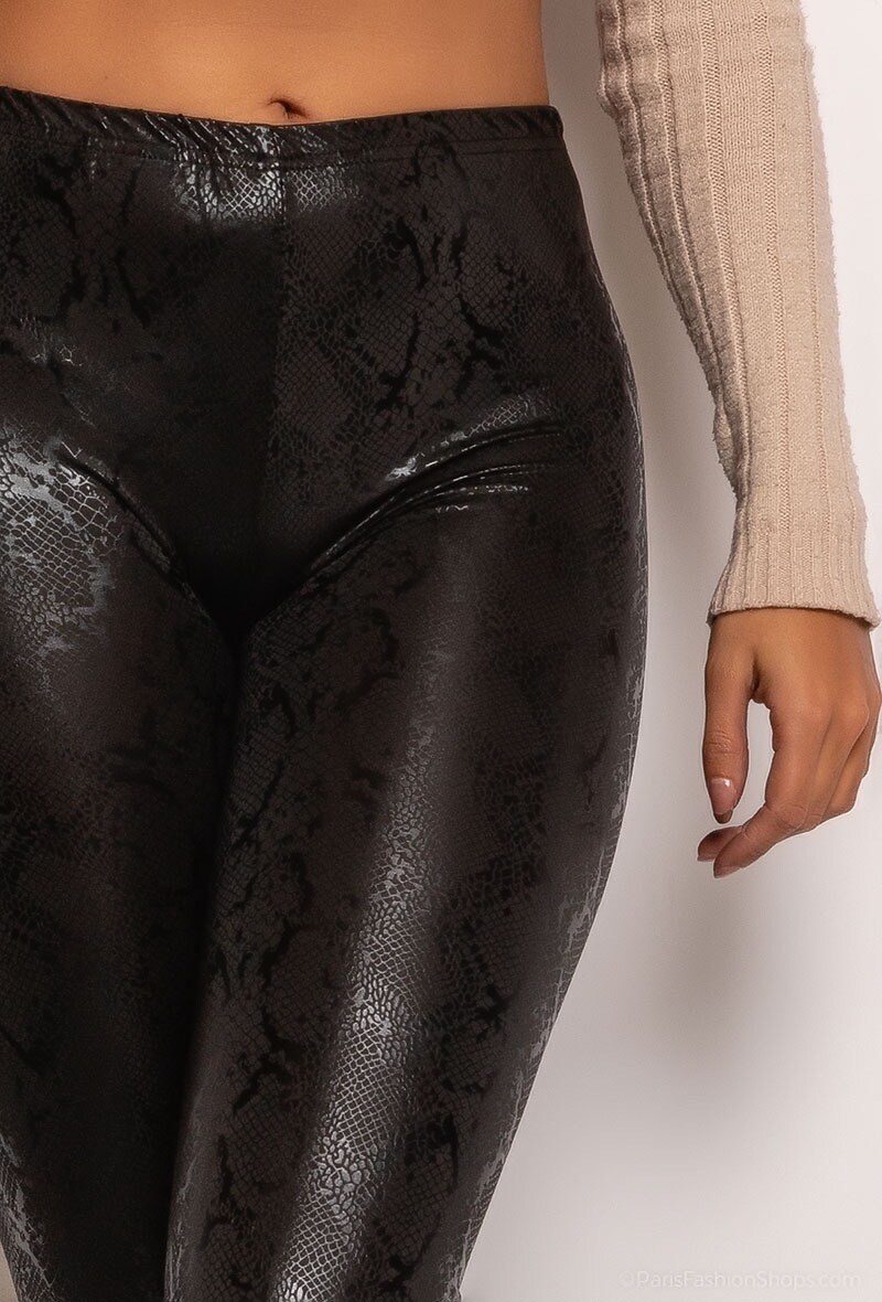 Grossiste J&L Style - Legging à imprimé léopard