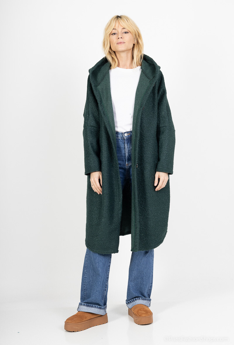 Wholesaler J&L Style - Long hooded terry coat
