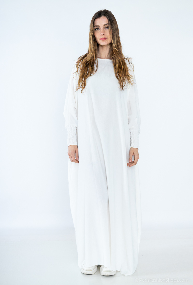 Wholesaler J&L Style - Dress with elastic sleeves