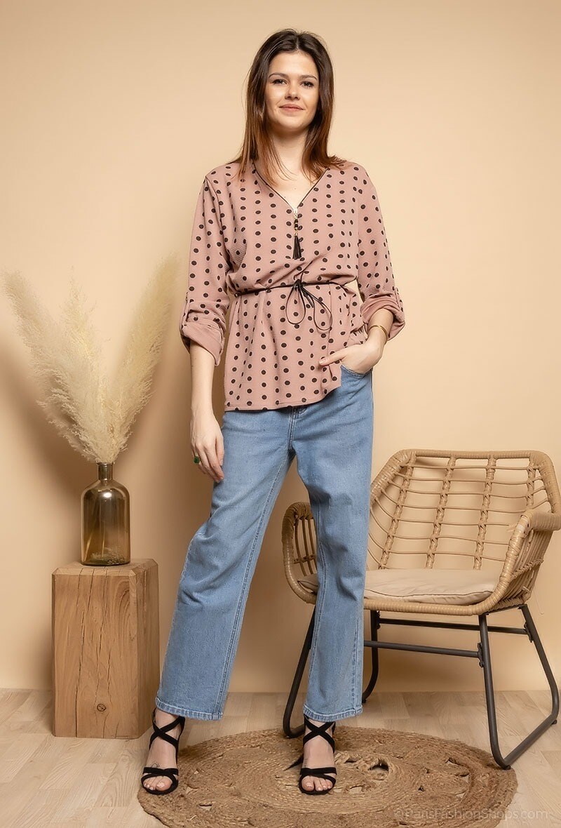 Grossiste J&L Style - Blouse à pois