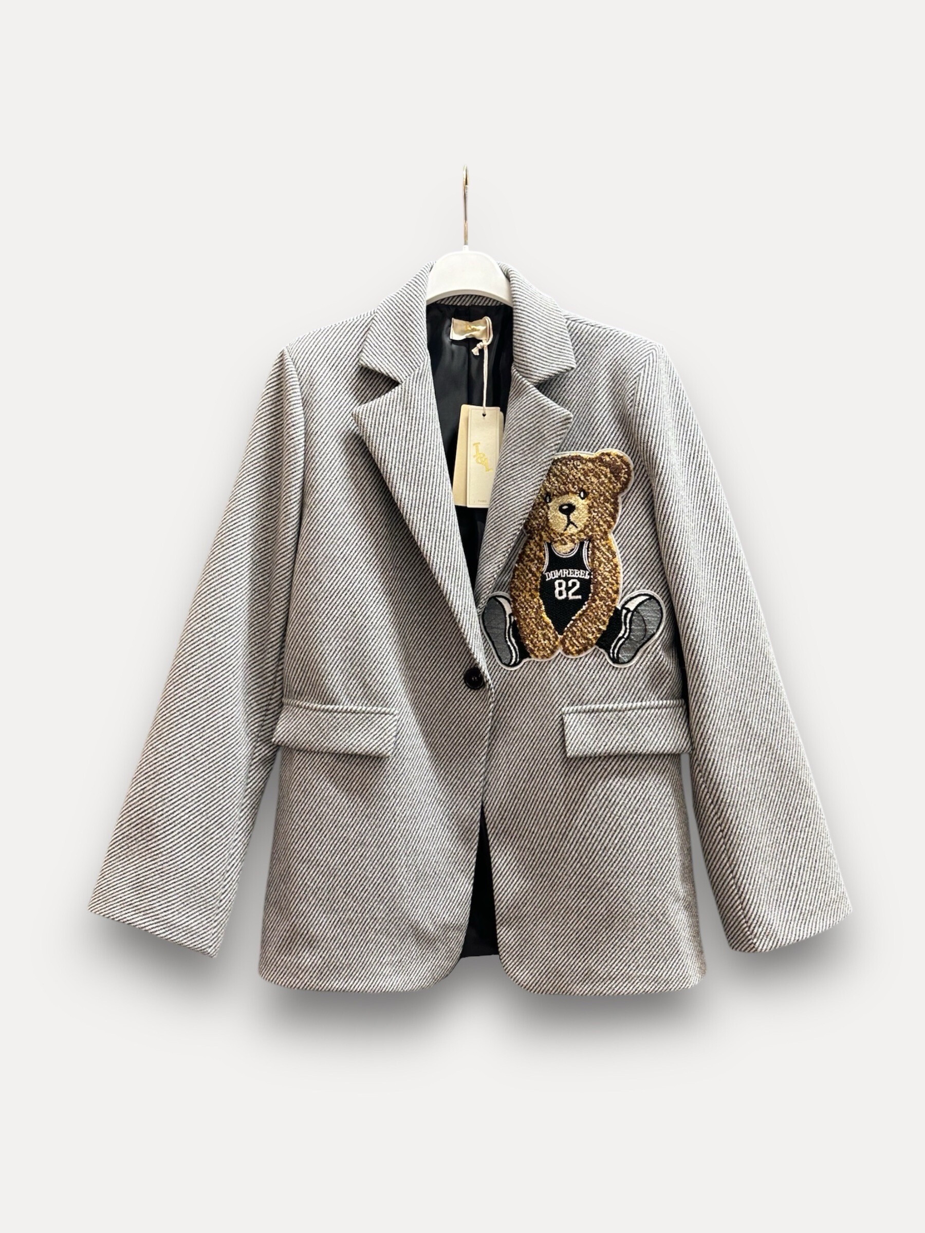 Wholesaler J&L - LAURIE Long Sleeve Blazer With Teddy Bear On The Heart