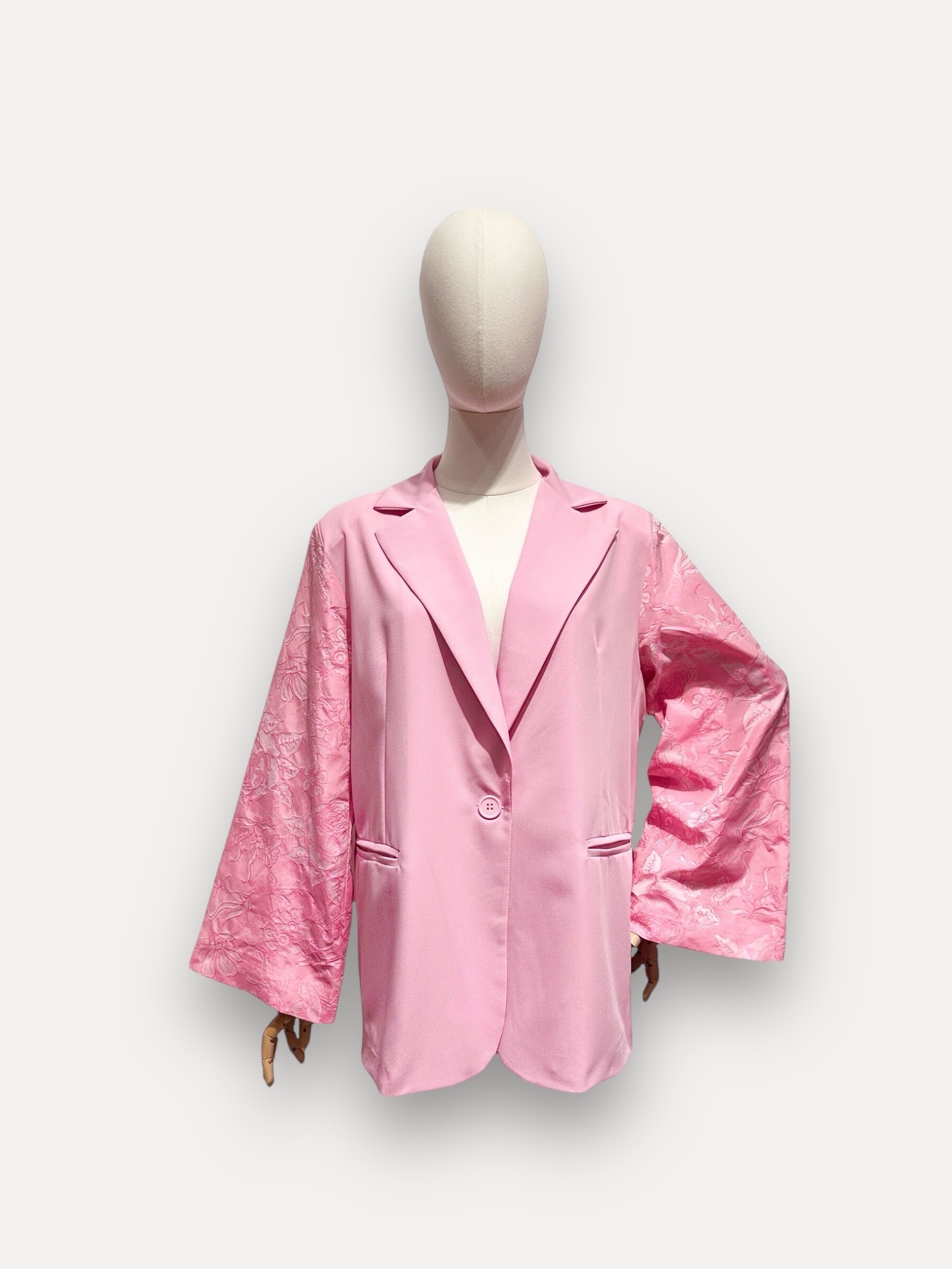 Mayorista J&L - Blazer de manga larga impresa dorada flory