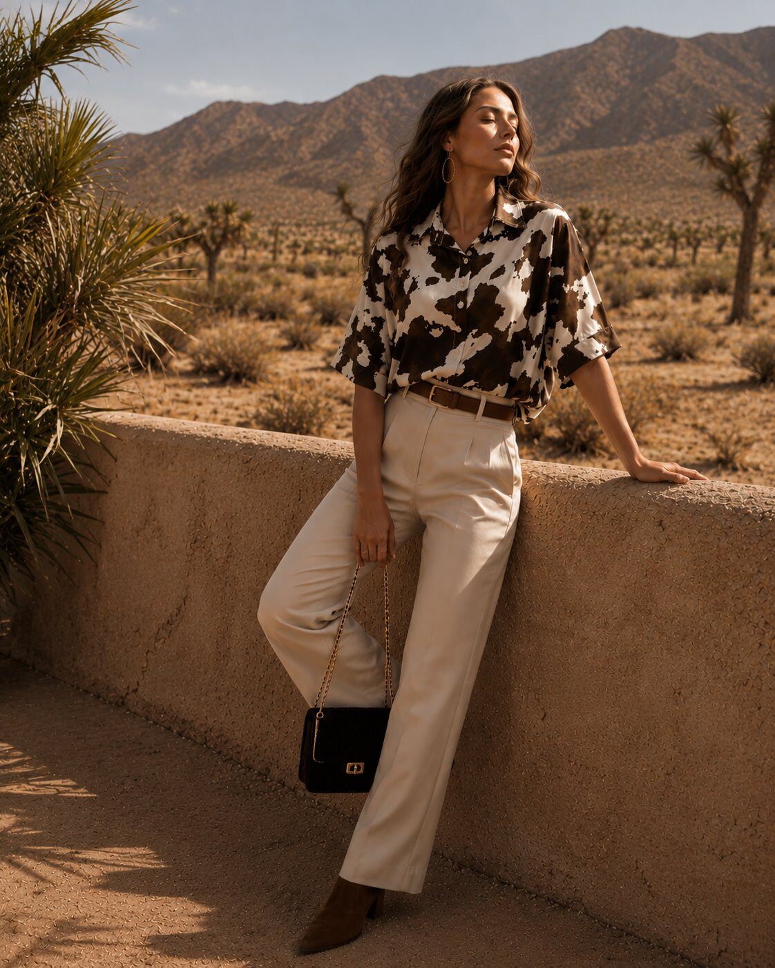 Mayorista J&L - Blusa de Manga Corta con Estampado Western