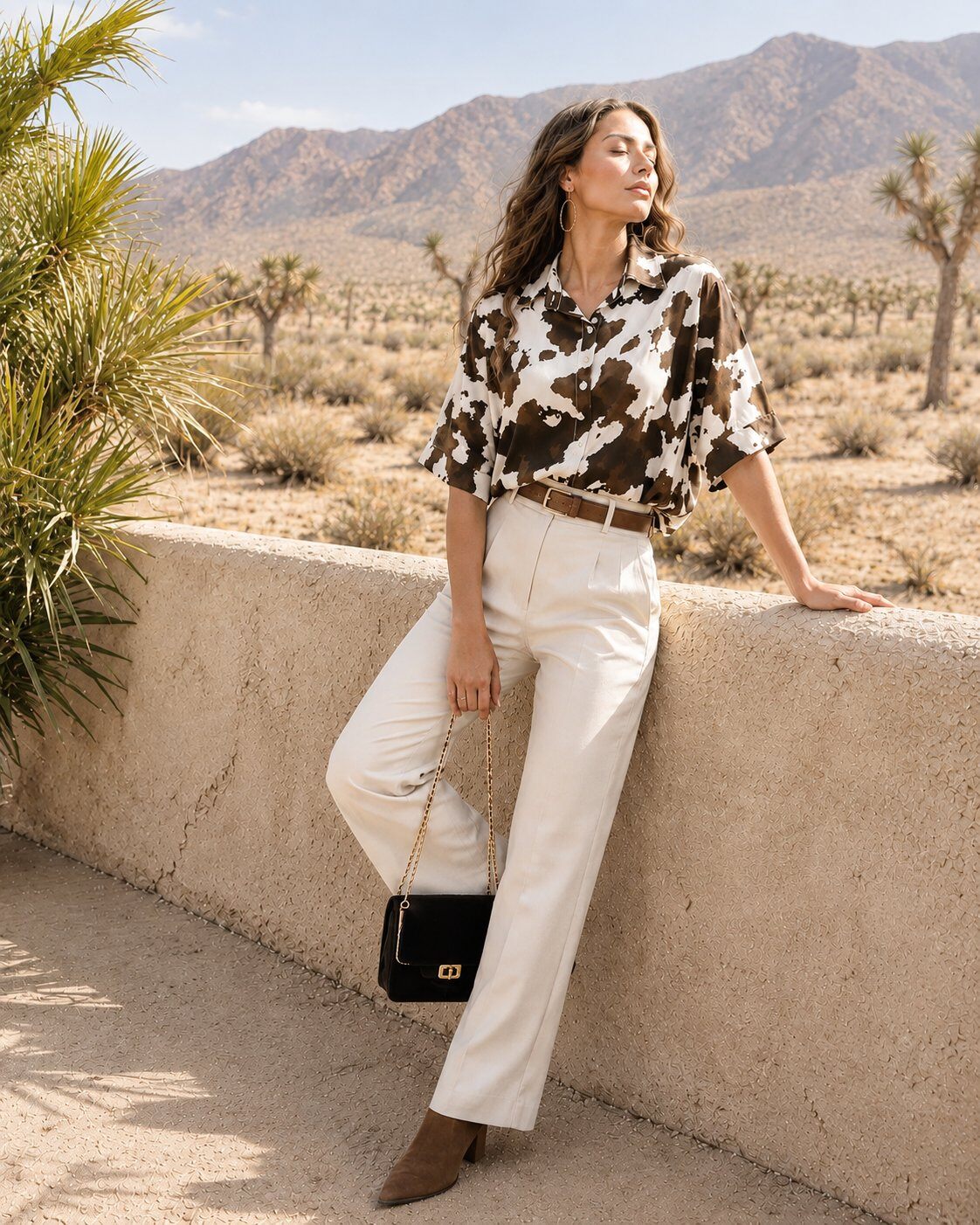 Grossiste J&L - Blouse Manche Courte Avec Imprimer Western
