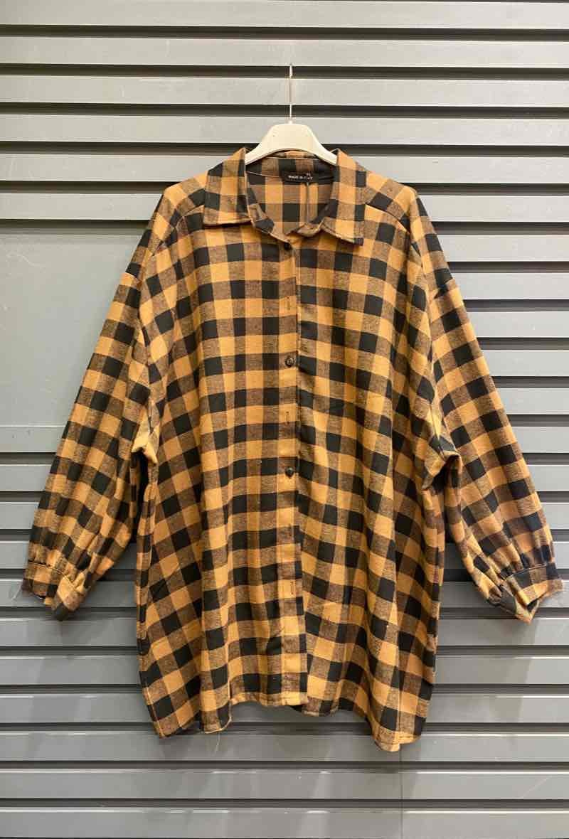 Grossiste J&L - Chemise oversize à carreaux