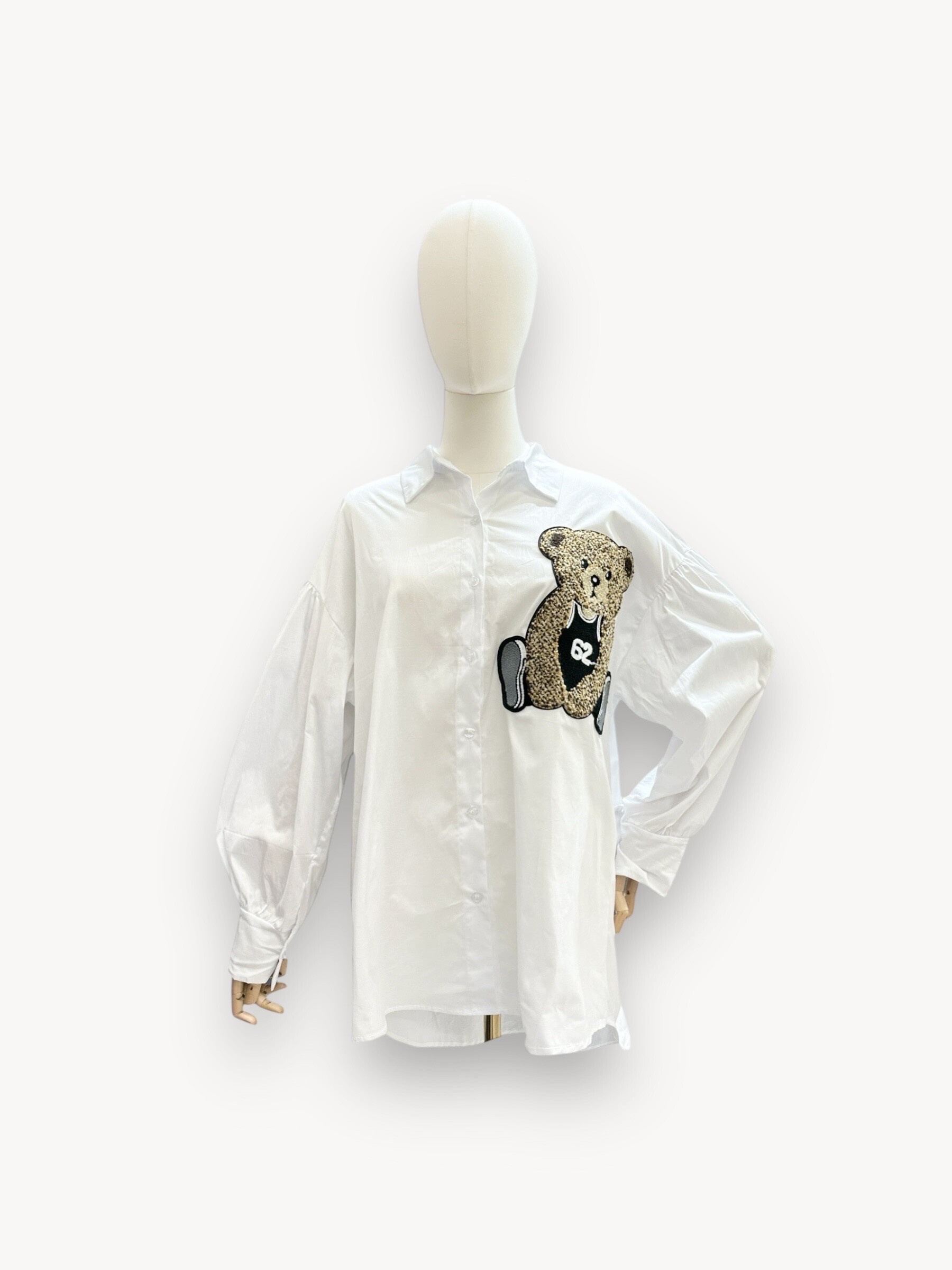 Wholesaler J&L - Long sleeve shirt with cute bear patchwork