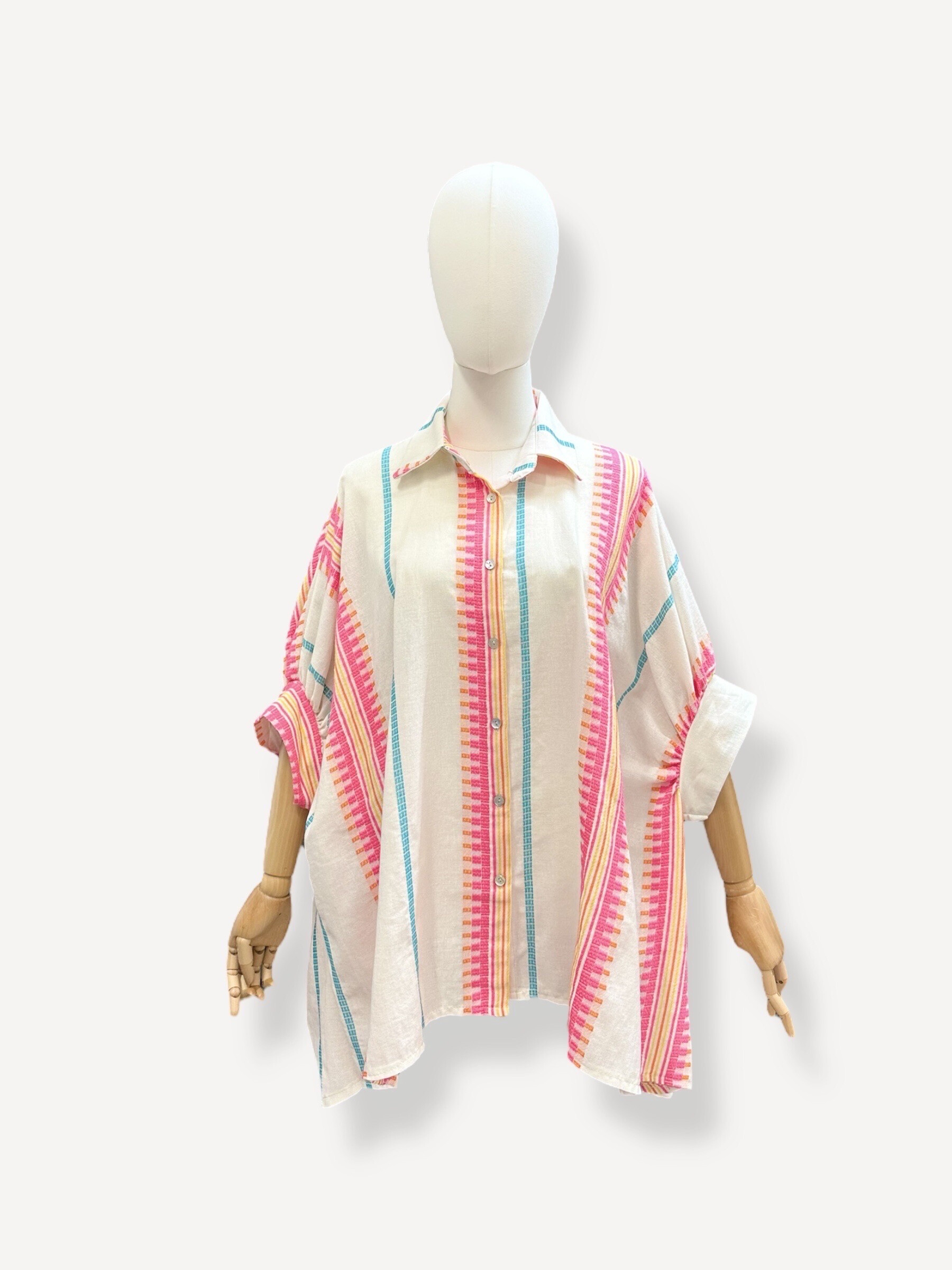 Großhändler J&L - Jacquard Kurzarm Manon Shirt