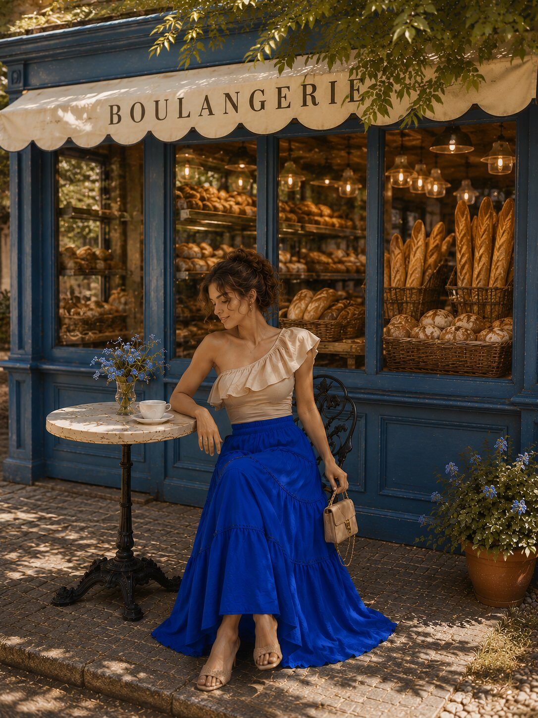 Mayorista J&L - Falda Larga con Volantes y Cintura Elástica