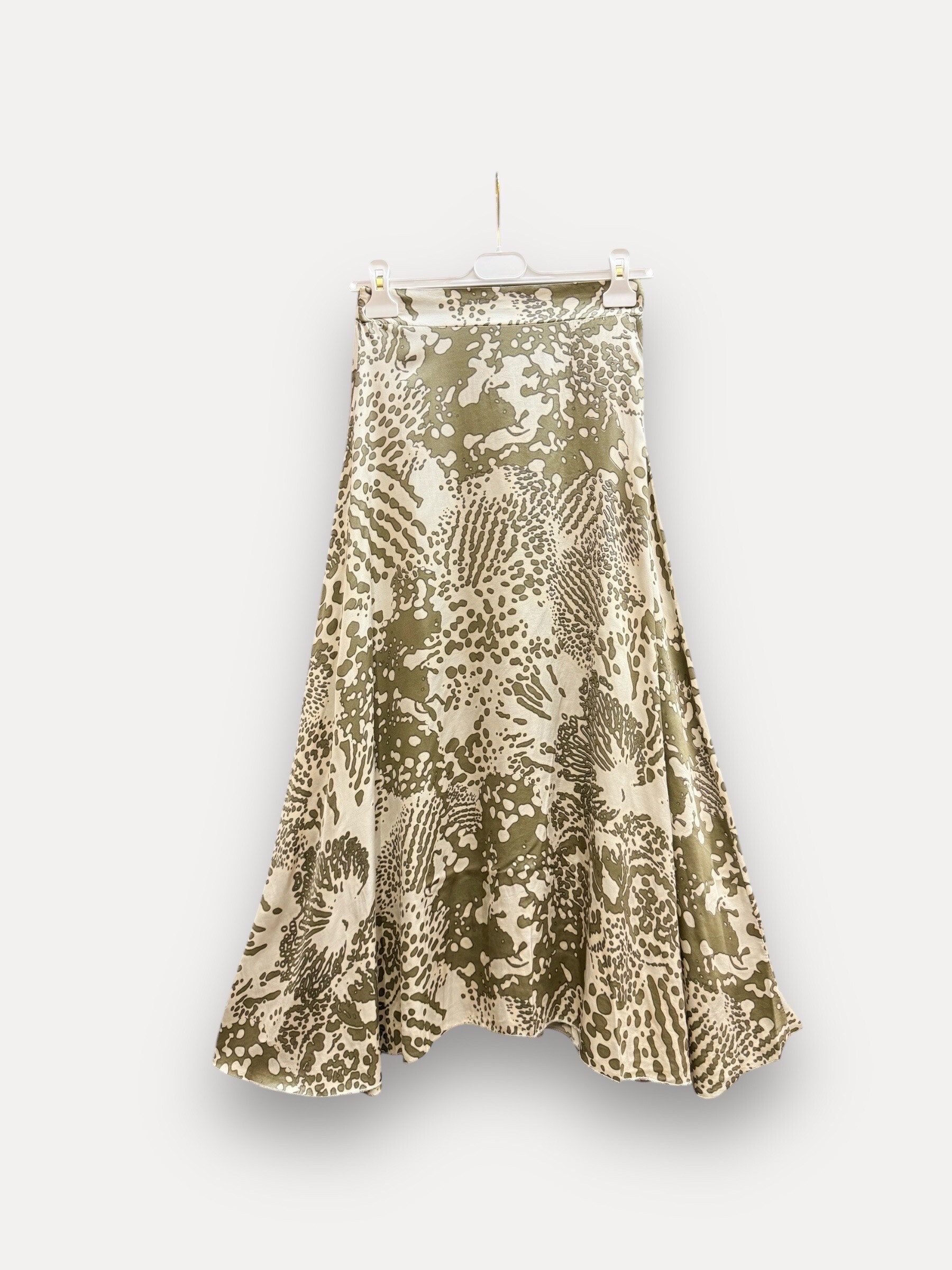 Grossiste J&L - Jupe Fluide Maxi À Motif Effets Taches