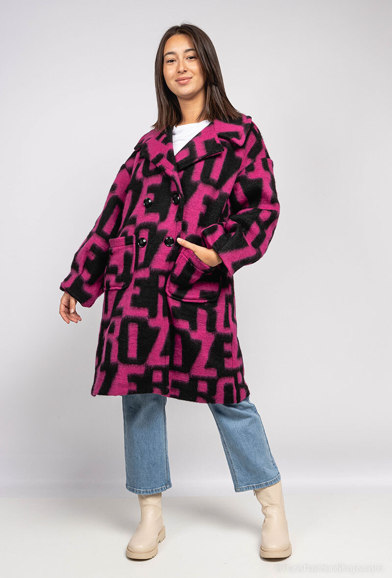 Wholesaler J&L - Letter Pattern Coat