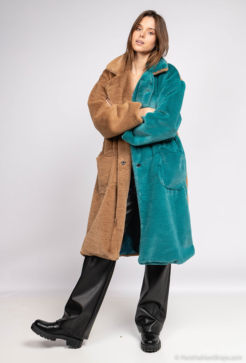 Grossiste J&L - Manteau fausse faurrure