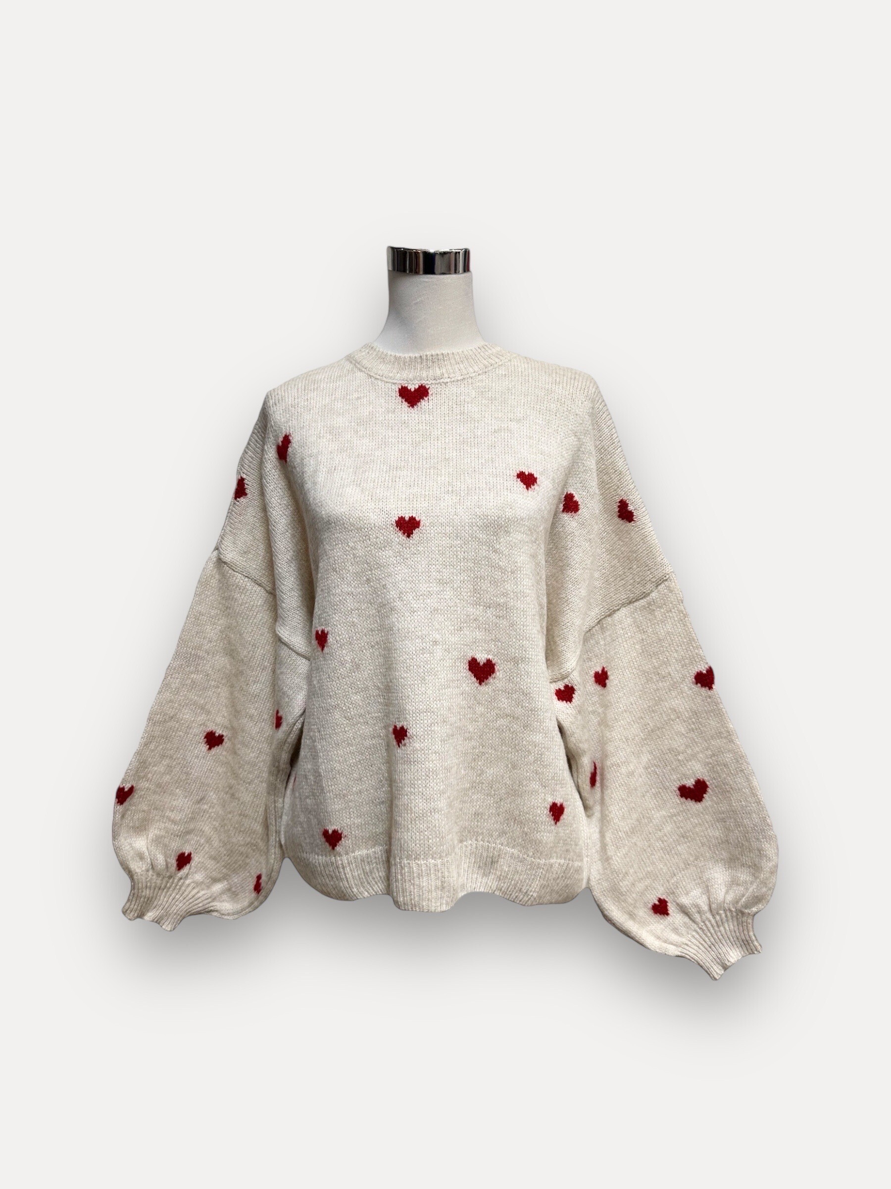 Wholesaler J&L - Long -sleeved sweater with small cook pattern in mesh