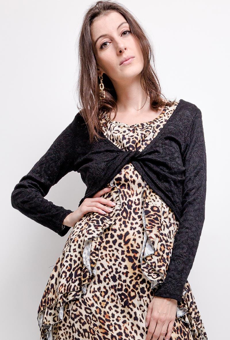Grossiste J&L - Robe à imprimé léopard