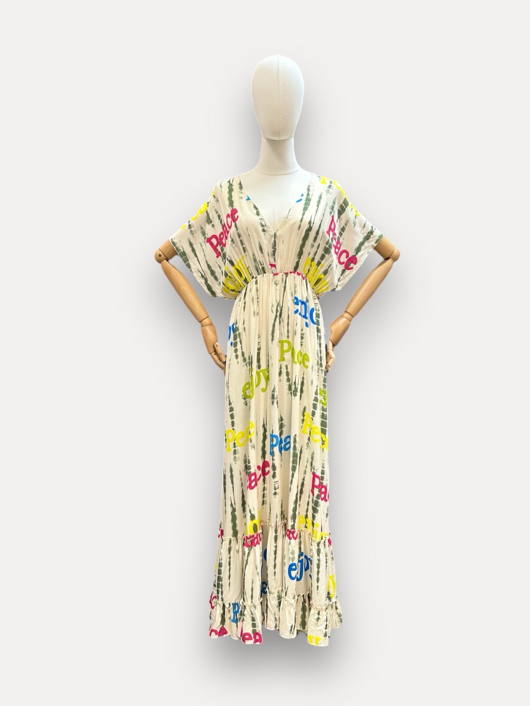 Mayorista J&L - Vestido largo Mariana Love Multicolor