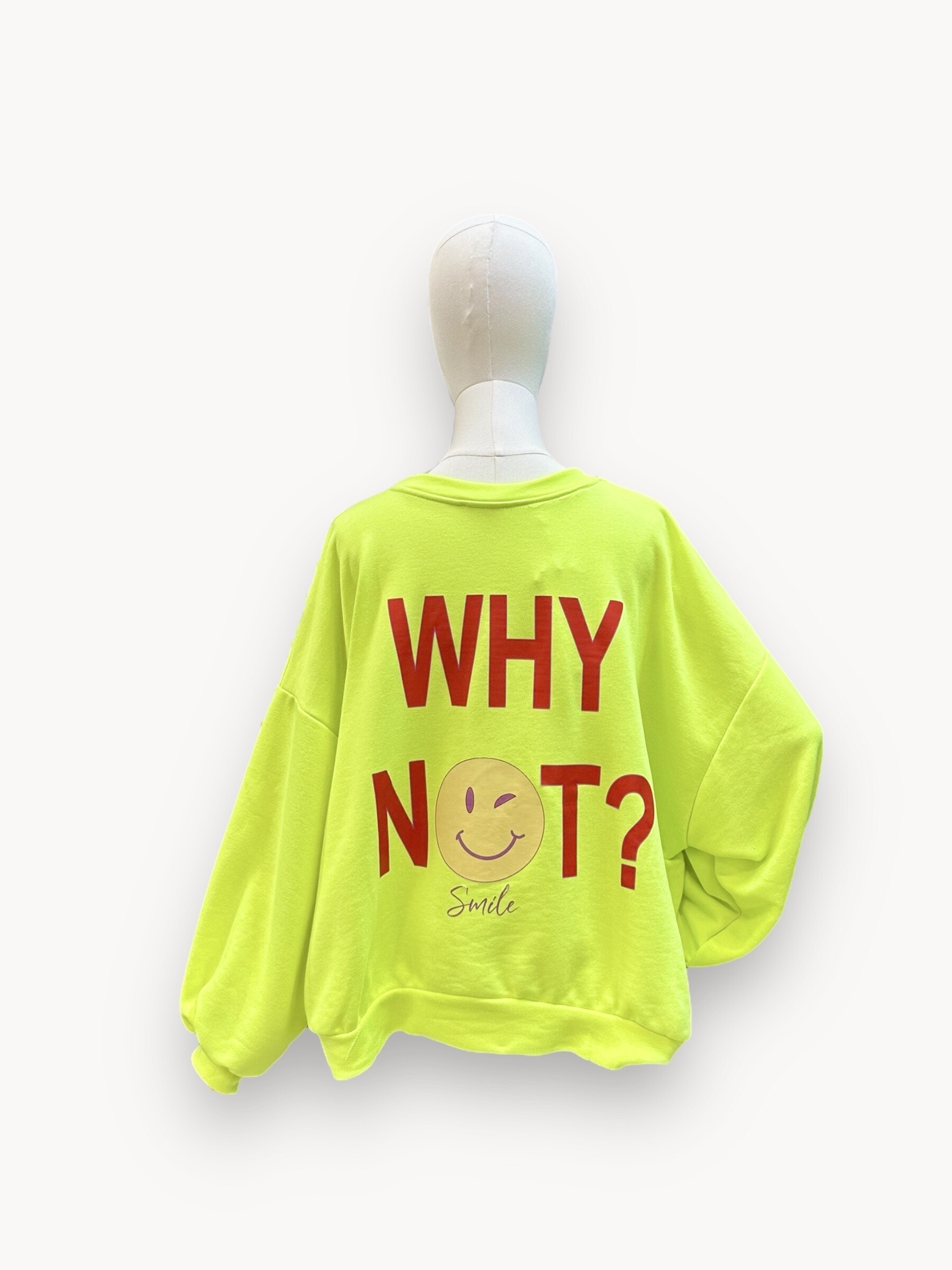 Grossiste J&L - Sweat À Manches Longues WHY NOT SMILE