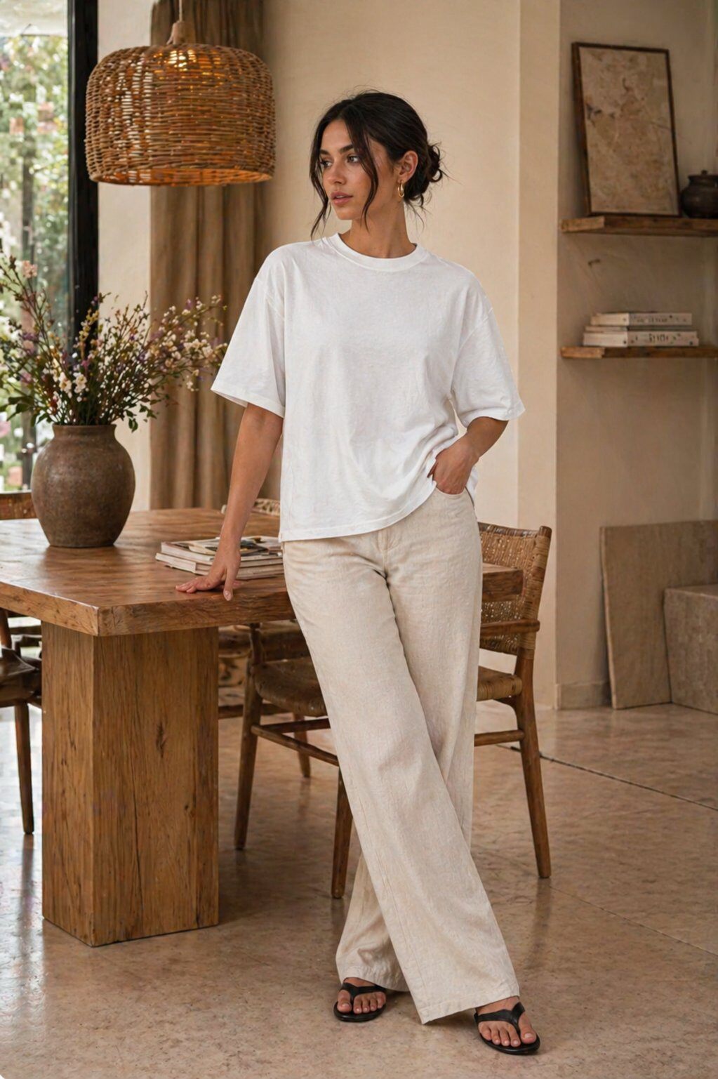 Grossista J&L - T-Shirt Oversize con Taglio Ampio e Maniche Corte Casual