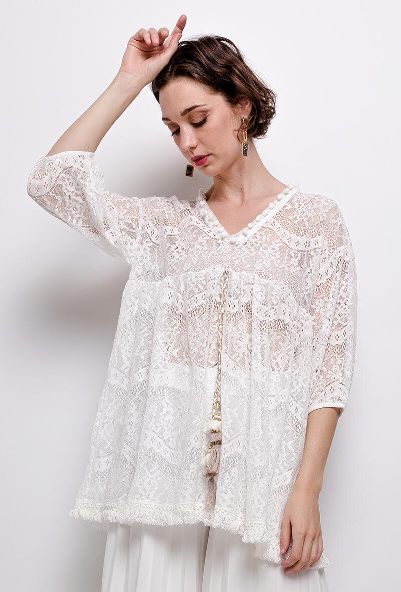 Grossiste J&L - Tunique en dentelle